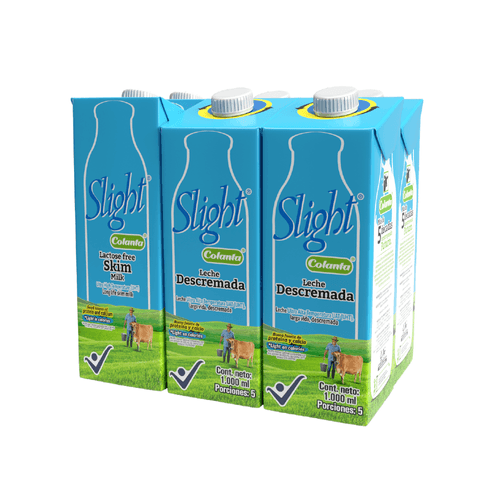 Leche UHT Descremada Colanta Caja X 1000 ml X 6 U