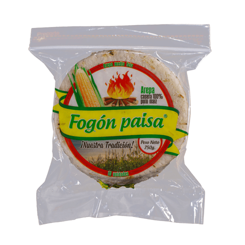 Arepa Media Tela Fogón Paisa X 10 U X 750 g