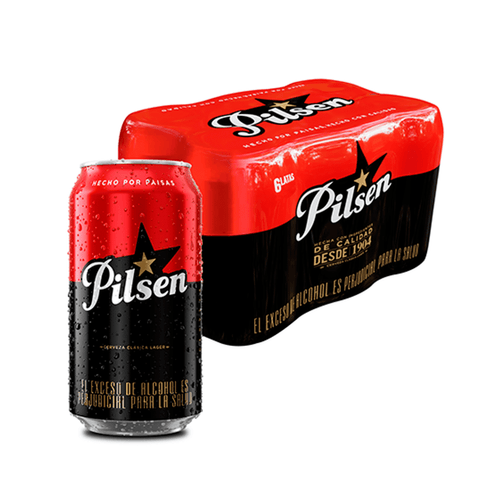 Cerveza Pilsen en Lata 330 ml X 6 U