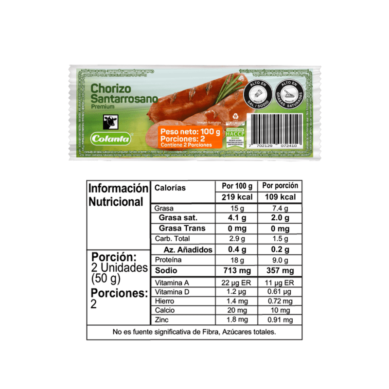 Chorizo-Santarrosano-Premium-Colanta-Duopack-X-100-g