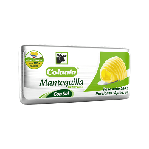 Mantequilla Colanta Con Sal X 250 g