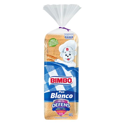 Pan Blanco Actidefens Bimbo 600 g