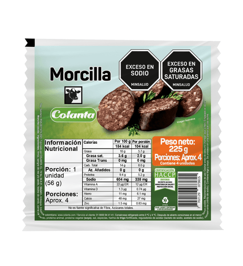 Morcilla Colanta X 225 g