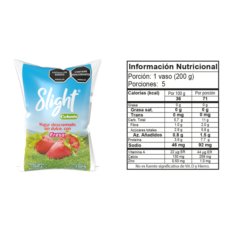 Yogur-Slight-Fresa-Colanta-Bolsa-X-1000-g
