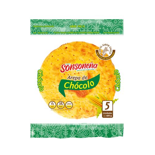 Arepa de Chócolo Sonsoneña 400 g X 5 U