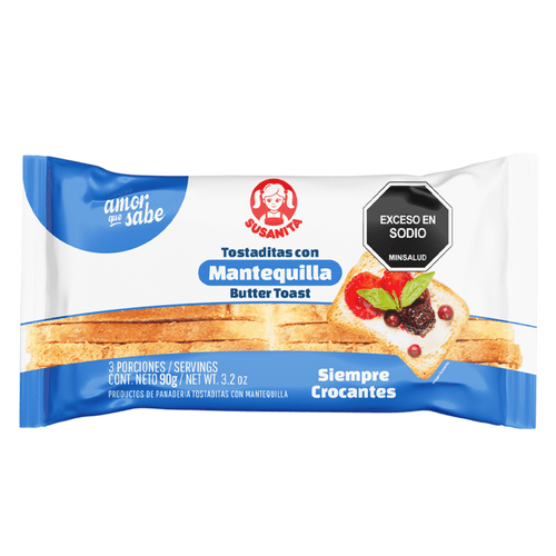 Tostada Mantequilla Susanita X 90 g