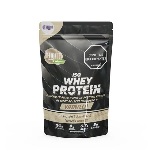 Iso Whey Protein Vainilla Hello! Fit Colanta X 907 g