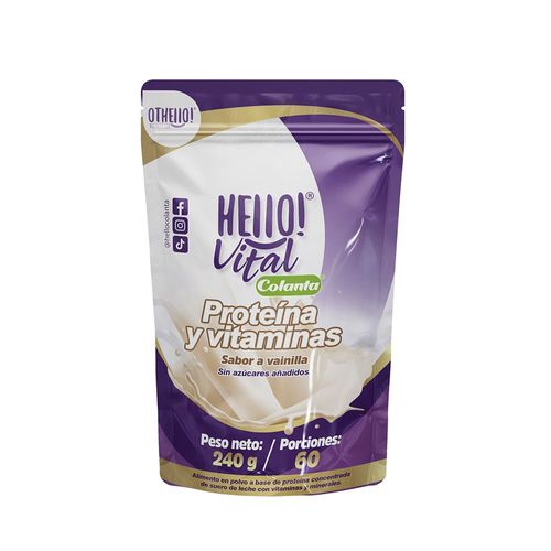 Proteína y vitaminas Hello! Vital Colanta X 240 g