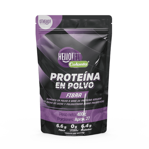 Proteína en Polvo con Fibra Hello! Fit Colanta X 400 g