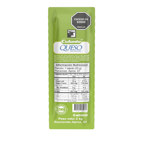 Queso Blanco Colanta X 2.000 g