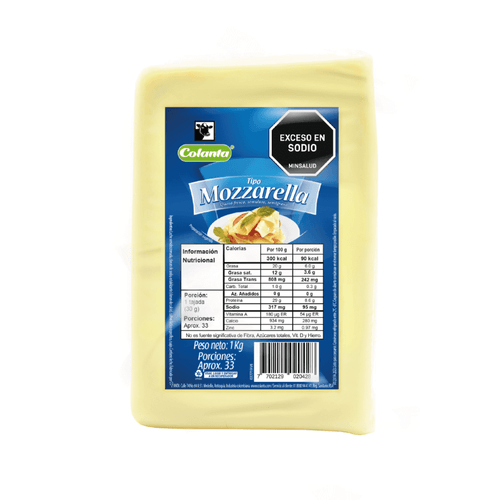 Queso Tipo Mozzarella Colanta Bloque X 1.000 g