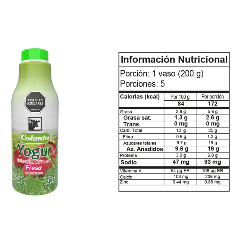 Yogur-Entero-Fresa-Colanta-Garrafa-X-1000-g