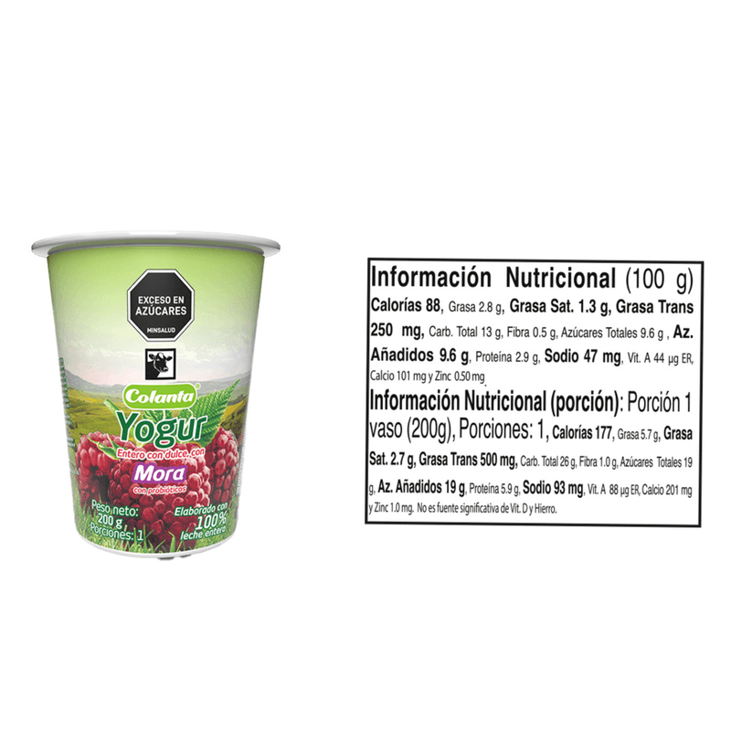Yogur-Entero-Mora-Colanta-Vaso-X-200-g