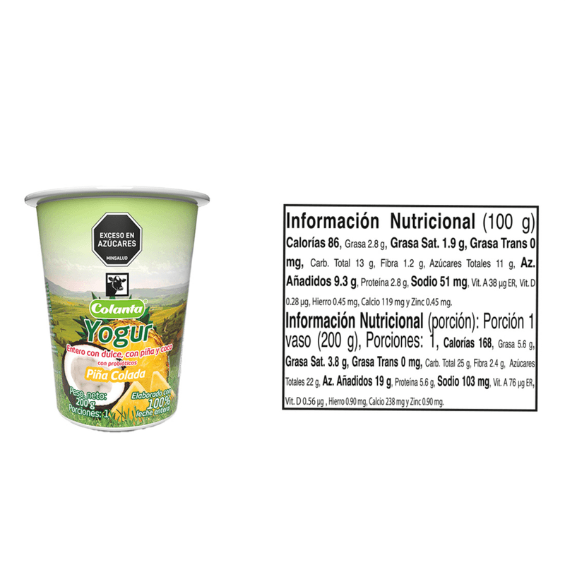 Yogur-Entero-Piña-Colada-Colanta-Vaso-X-200-g