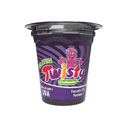 Gelatina Twisty Uva X 120 g