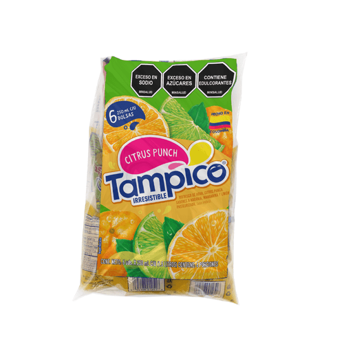 Tampico Citrus Bolsa X 250 ml X 6 U
