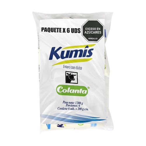 Kumis Colanta Bolsa X 200 g X 6 U