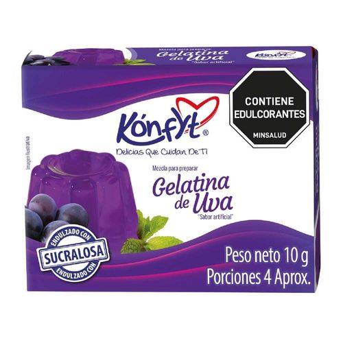 Mezcla Para Preparar Gelatina de Uva Caja Konfyt X 10 g