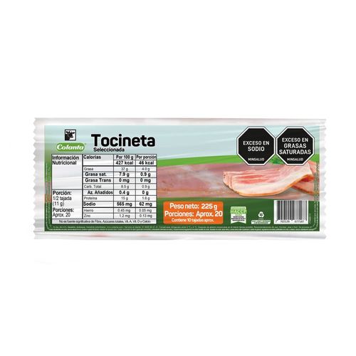 Tocineta Seleccionada Colanta X 225 g