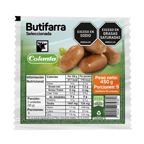 Butifarra Colanta X 450 g