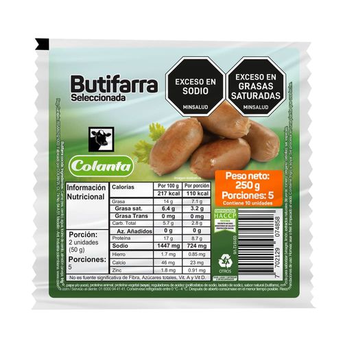 Butifarra Colanta X 250 g