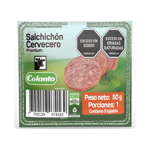 Salchichón Cervecero Colanta Tajado X 50 g