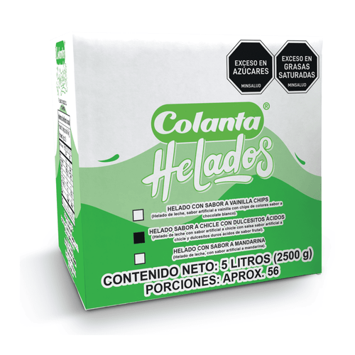 Helado de Chicle Colanta X 5 Litros