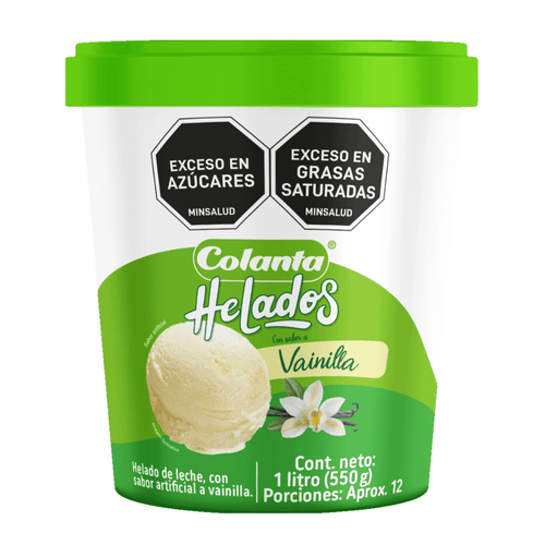 Helado Vainilla Colanta X 1 Lt