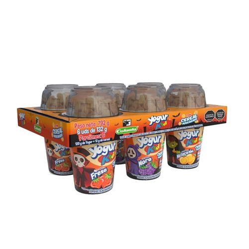 Yogur Kid con Cereal Azucarado Surtido Colanta X 132 g X 6 U