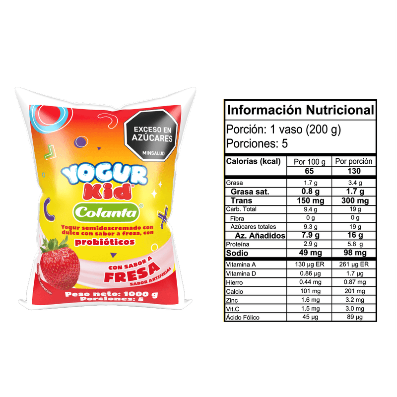 Yogur-Kid-Fresa-Colanta-Bolsa-x-1000-g