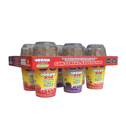 Yogur Kid con Cereal Azucarado Surtido Colanta X 132 g X 6 U