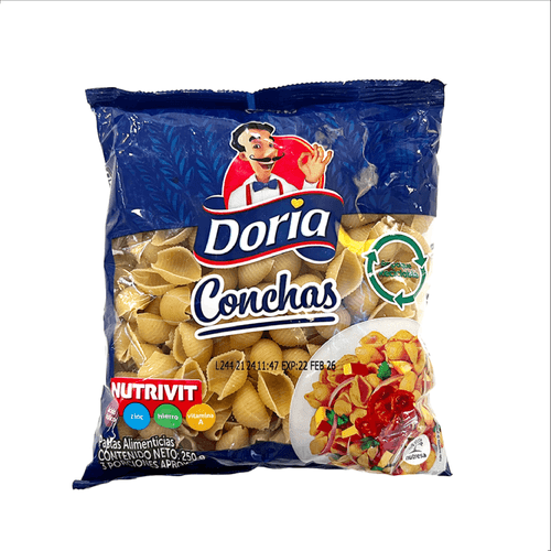 Pastas Doria en Conchas X 250 g