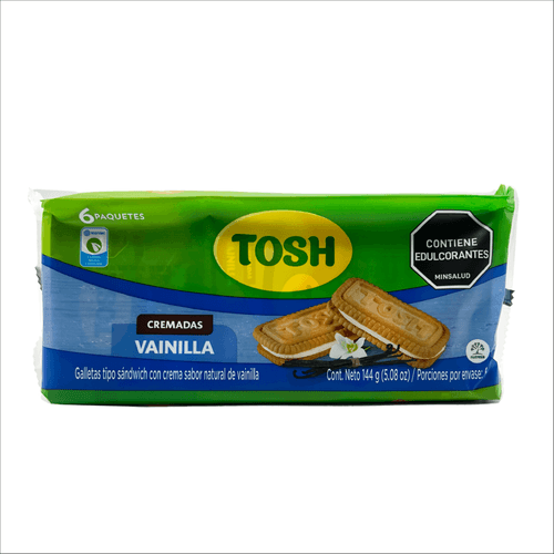 Galletas Tosh Vainilla X 6 U X 144 g
