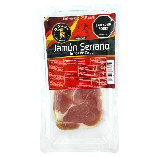 Jamón Serrrano Tajado x 80 g