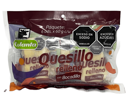Quesillo relleno con bocadillo 60 g x 6 u