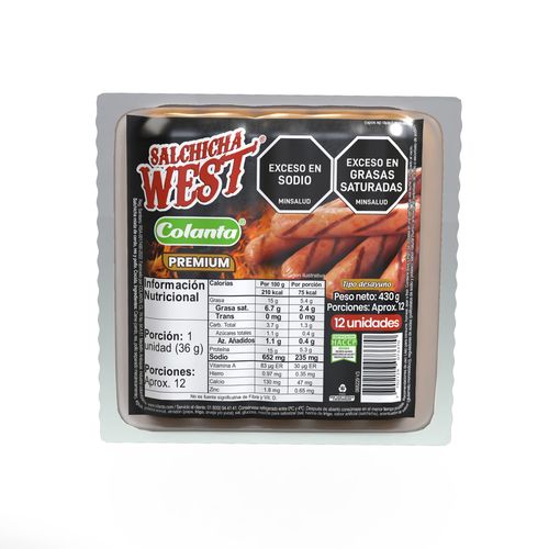 Salchicha West X 430 g