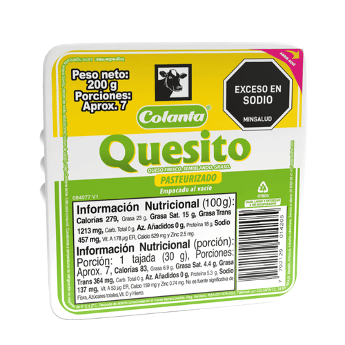 Quesito Colanta al vacío x 200 g