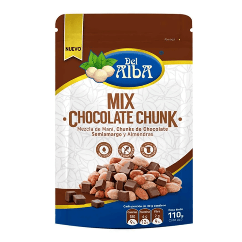 Mix Chocolate Chunk Del Alba - Mezcla de Maní X 110 g