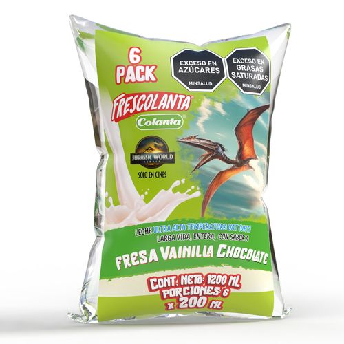 FresColanta UHT Surtido Bolsa 200 ml X 6 U