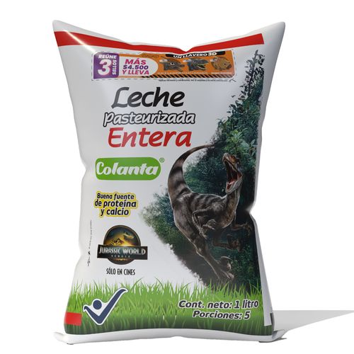 Leche Pasteurizada Entera Colanta Bolsa X 1000 ml