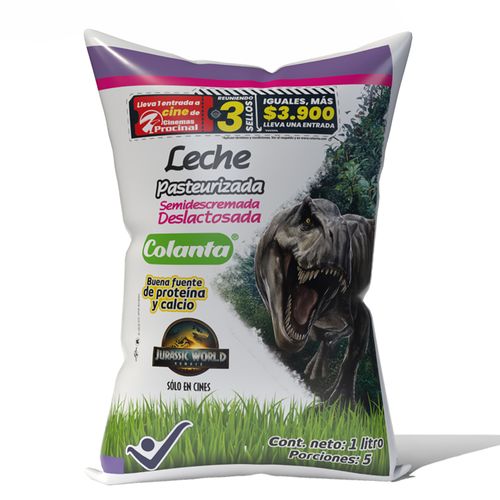Leche Pasteurizada Deslactosada Colanta Bolsa X 1000 ml