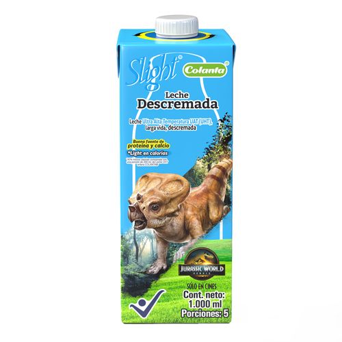 Leche UHT Slight Descremada Colanta Caja X 1000 ml