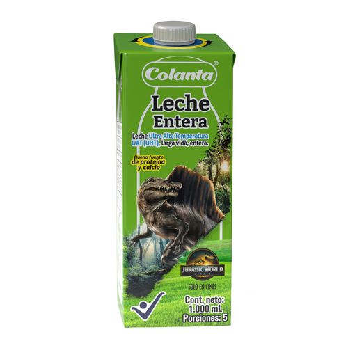 Leche UHT Entera Colanta Caja X 1000 ml