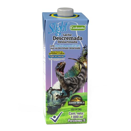 Leche UHT Slight Deslactosada Descremada Colanta Caja X 1000 ml