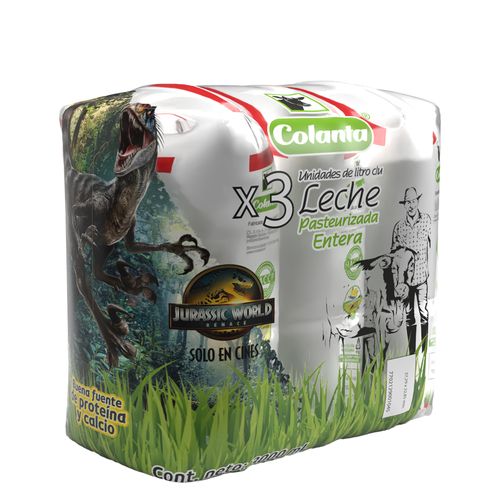 Leche Pasteurizada Entera Colanta Bolsa X 1000 ml X 3 U