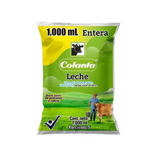 Leche UHT Entera Colanta X 1000 ml