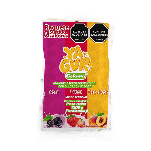 Paquete Yagur Surtido Bolsa X 200 g X 6 U