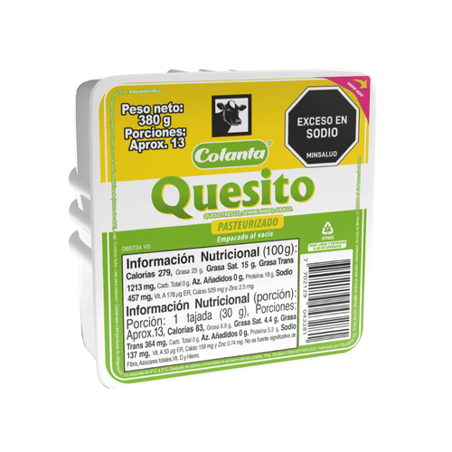 Quesito Colanta al vacío X 380 g