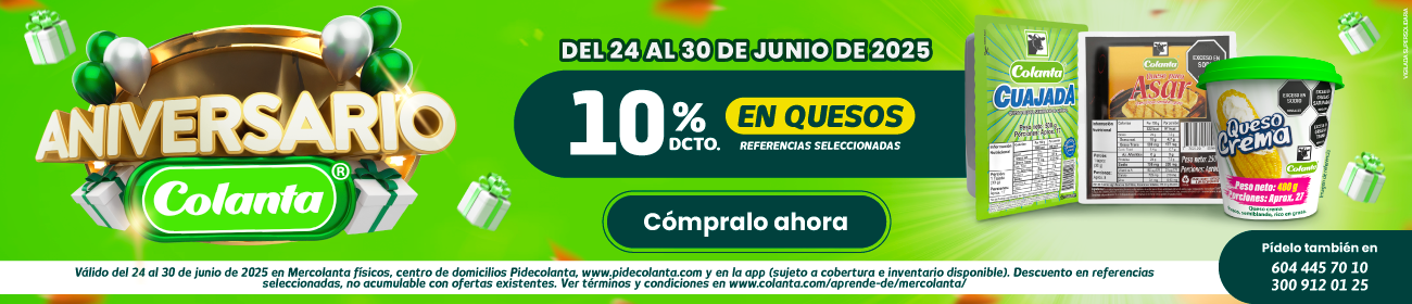 Aniversario con descuentos en quesos