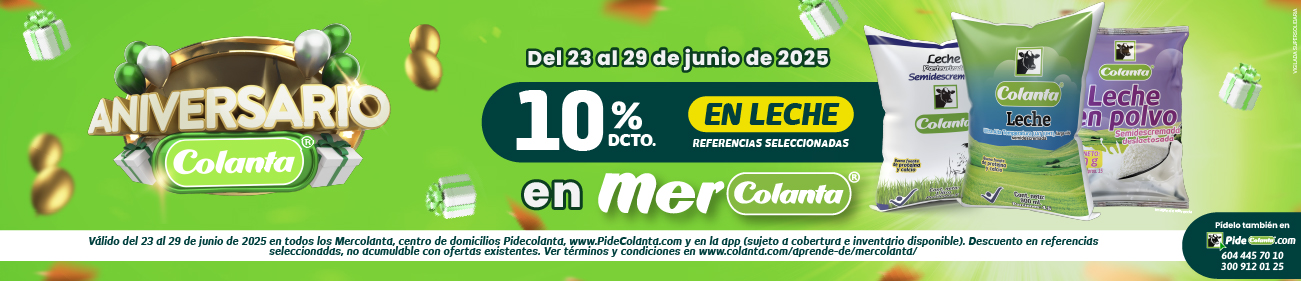Descuento en leches en pidecolanta.com